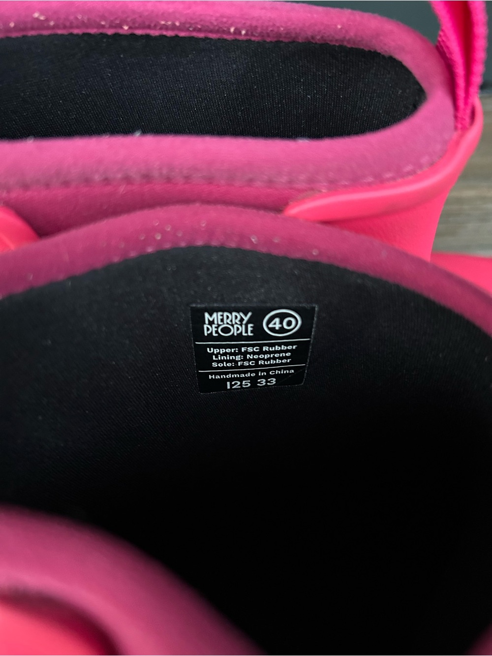 Merry People Bobbi Ankle Rain Boots Hot Pink Gum Sole EU 40 US Women’s 9 - Picture 16 of 16